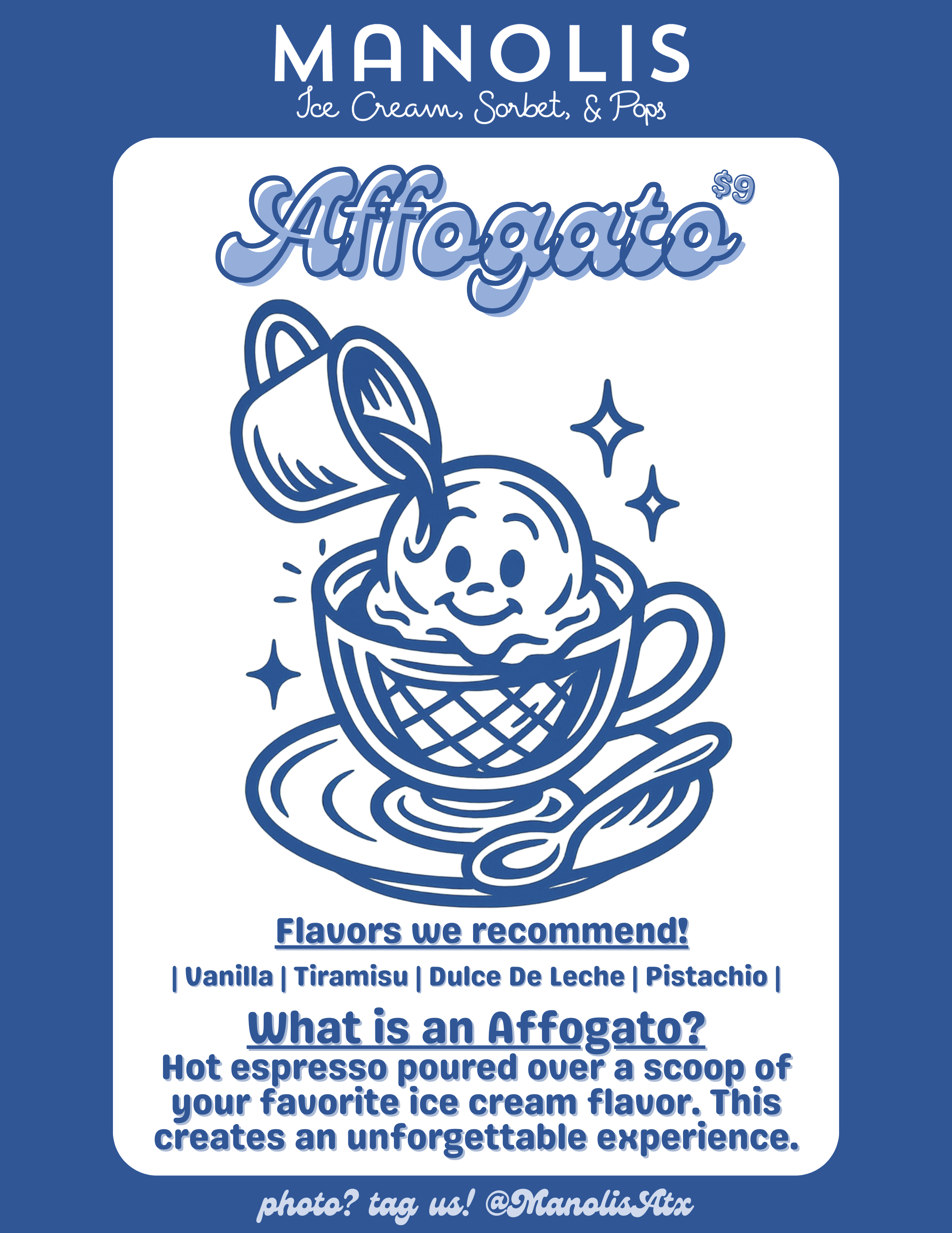 2026 menu — Affogato